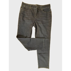 Talbots Womens Sz 12 Simply Flattering 5-Pocket Ankle Jean Dark Wash